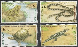 2005 Moldova 524-527 Reptiles 4,50 €