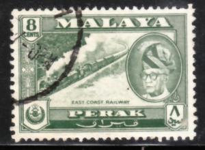 Malaya Perak 1957 Sc 131 8c Used