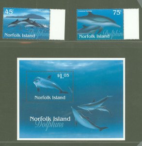 Norfolk Island #621-623  Single (Complete Set) (Fauna)
