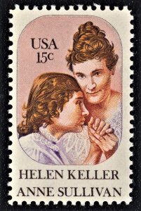 US 1824 MNH VF 15 Cent Helen Keller/Anne Sullivan