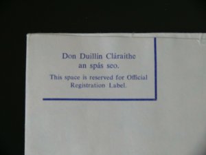 IRELAND 1977 37p Registered Envelope,  Size K, Mint, FAI: EU 15b KI, MW: PSRE15a