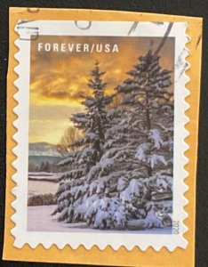 US #5534 Used OP Booklet Single Winter Scenes
