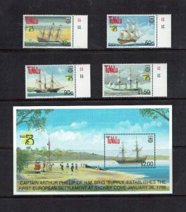 Tuvalu: 1999, World Stamp Exhibition, Australia, MNH set + Miniature Sheet