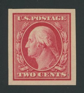 USA 384 - Two Cent Washington Imperf Single Line Wmk - XF Mint never hinged