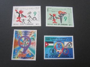 Jordan 1999 Sc 1627-30 set MNH