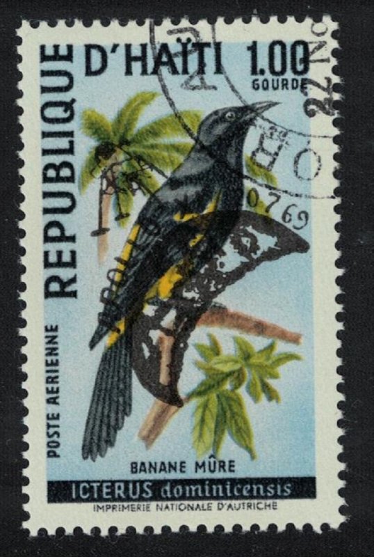 Haiti Birds Overprint 'APOLLO XI' 1v canc MI#1063