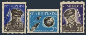 1963 Albania 727-729 Space flight Vostok 3-4.Cosmonauts 6,00 €