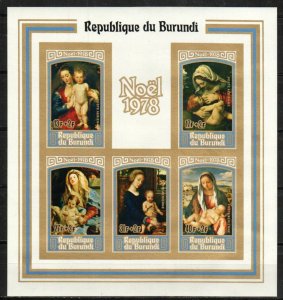 Burundi Stamp CB47  - 78 Christmas paintings