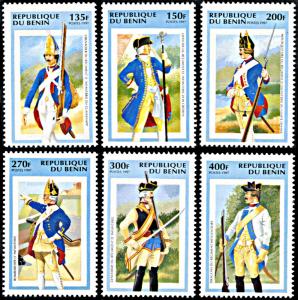 Benin 952-957, MNH, European Military Regalia