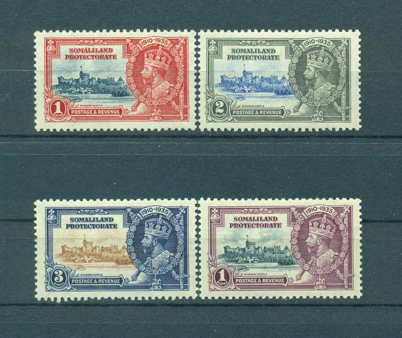 Somaliland Protectorate sc# 77-80 mlh cat value $18.00