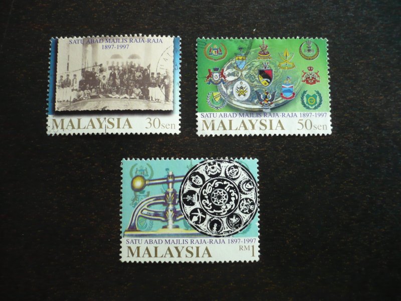 Stamps - Malaysia - Scott# 626-628 - Mint Hinged & Used Set of 3 Stamps