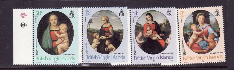 Virgin Is.-Sc#458-61-unused  NH set-Christmas-Raphael Paintings-id2-1983-