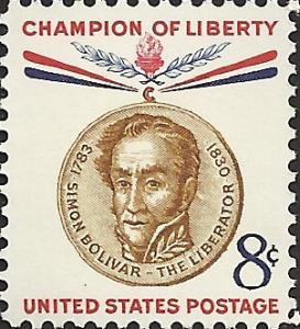 # 1111 MINT NEVER HINGED SIMON BOLIVAR