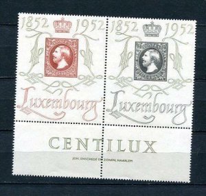 Luxembourg 1952 Pair Grand Duke William Mi 488-9 MNH w tabs Cv 120 euro 8853