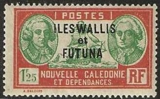 Walls & Futuna Sc. 71, mint, hinged, toned.  1933. (F277)