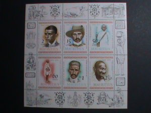 MAURITIUS-1969 SC# 362a MOHANDAS K. GANDHI STRUGGLE FOR INDEPENDENCE - MNH S/S