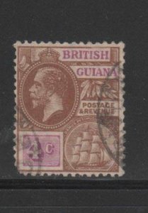 BRITISH GUINEA #180 1913 4c KING GEORGE V F-VF USED b