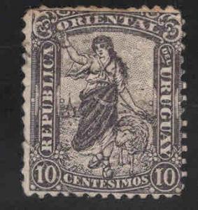 Uruguay Scott 164 Used corner crease