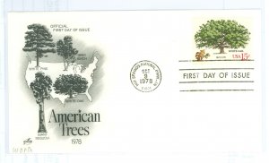 US 1766 1978 U/A FDC, American Trees