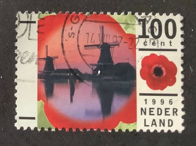 Netherlands 1996 Scott 930 used - 100c, Windmills, Zaanse Schand Open-Air Museum