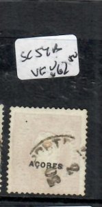 AZORES     SC 54B        VFU    SCARCE    P0529H