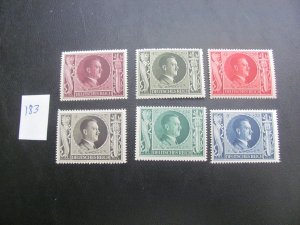 Germany 1943 MNH SC B231-B236 SET VF/XF 14 EUROS (183)