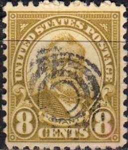 United States 640 - Used - 8c Ullyses S. Grant (1927) (4)