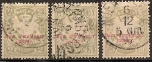 Bavaria J10/J13 Used) 1895-1903 Postage Dues