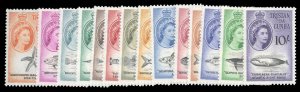 Tristan da Cunha #28-41 Cat$76.25, 1960 QEII, complete set, never hinged