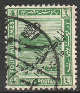 Egypt Scott 81 - SG101, 1922 Kingdom Overprint 4m used