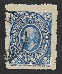 SE)1884 MEXICO, HIDALGO 2P SCT161, USED