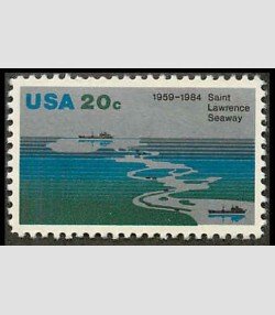 U.S.#2091 Saint Lawrence Seaway 20c Single, MNH.