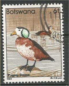 BOTSWANA, 1982, used 6t, Birds Scott 308