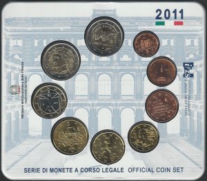 2011 Italia Mint divisional series 9 coins FDC-MS65