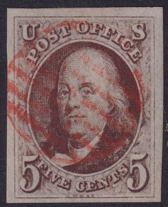 #1 Used, XF, 4 wide margins, a beauty (CV $425 - ID48109) - Joseph Luft