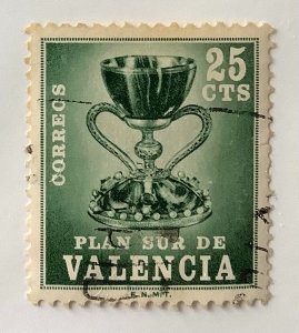 Spain,  Plan sur de Valencia 1968 - 25c, Holy Grail