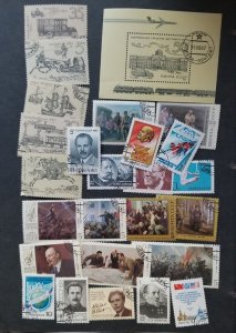 1987 RUSSIA USSR CCCP Used CTO Stamp Lot Collection T5706