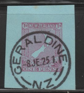 NEW ZEALAND Postal Stationery Cut Out A17P23F21984-