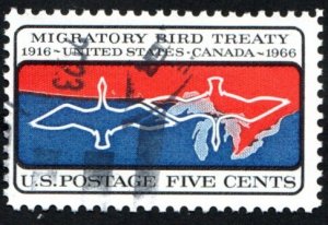 SC# 1306 - (5c) - Migratory Bird Treaty, used single