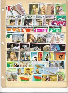 UPPER VOLTA COLLECTION ON STOCK SHEET MINT/USED