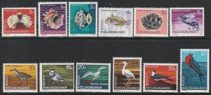 1969 Cocos Islands - Sc 8-19 - MNH VF - 12 single - Marine Life