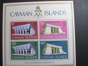 CAYMAN ISLANDS 1972-SC#303a   NEW GOVERNMENT BUILDINGS:-MNH-S/S SHEET VF