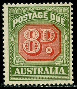 AUSTRALIA Sc#J79 1957 8p Watermarked Postage Due OG Mint NH