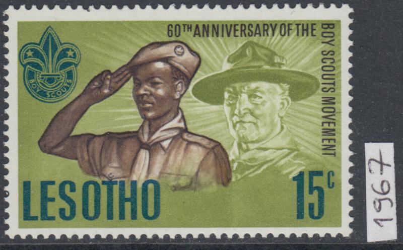 XG-AK624 LESOTHO - Boy Scouts, 1967 Movement 60Th Anniversary MNH Set