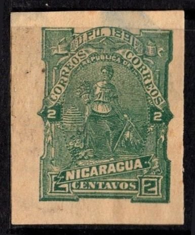1891 Nicaragua Cut Squares Lot/7 Unused Mixed Condition