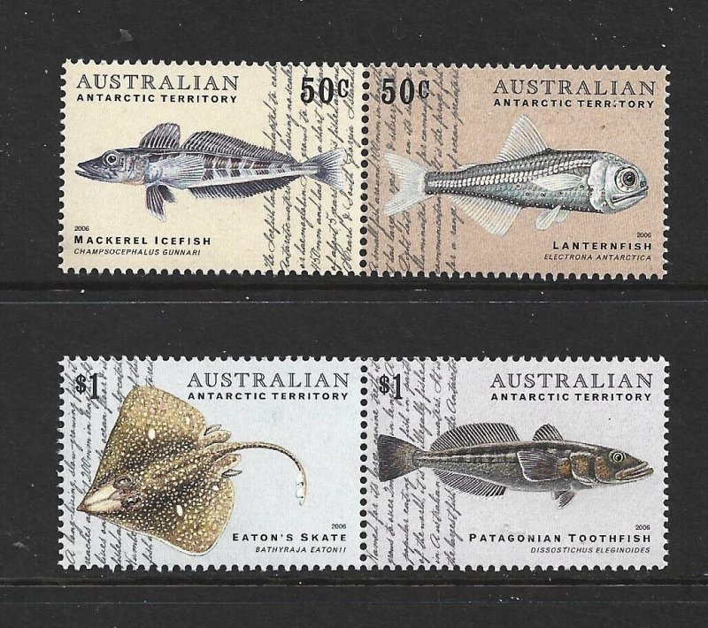 AUSTRALIAN  ANTARCTIC TERRITORY - 2006 FISH - SCOTT L132 TO L135 - MNH