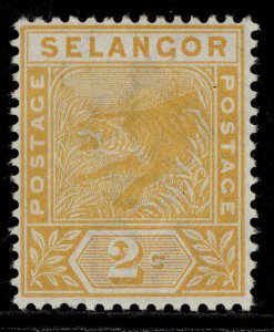 MALAYSIA - Selangor QV SG51, 2c orange, M MINT. 