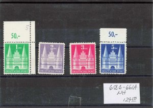 GERMANY  658B-661A   MNH
