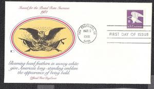 B Eagle Booklet Single 1981 Fleetwood U/A FDC  BIN E279