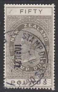 NEW ZEALAND 1880 Stamp Duty £50 used........................................J420